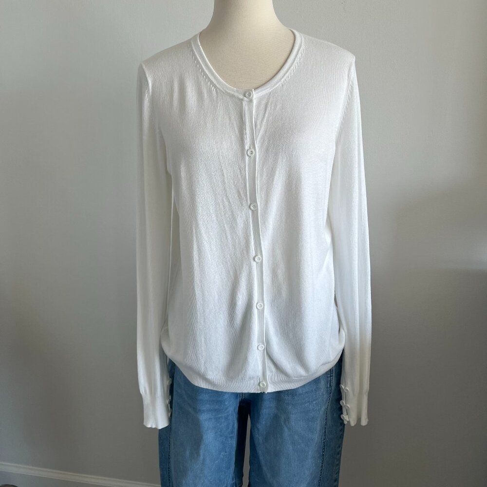 Ming white Cardigan Medium women's